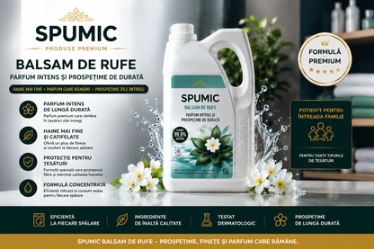 Pachet 3x Balsam SPUMIC Premium 5L – Parfum Intens & Prospețime de Lungă Durată
